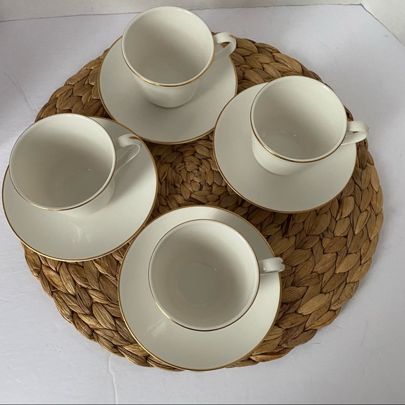 ROYAL DOULTON TEA CUPS WARWICK GOLD SET OF 4 - Picture 11 of 14